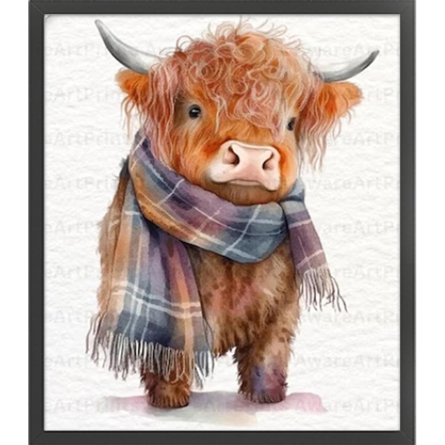 Cute Yak - Full 18CT Stamped Cross Stitch 40x45CM - Huacan