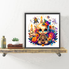 Load image into Gallery viewer, Halloween Skull 30*30CM(Canvas) Full Round Drill Diamond Painting
