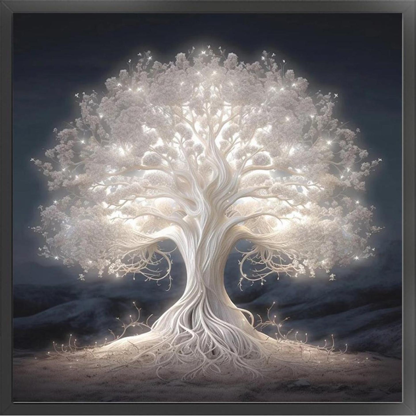 Tree Of Life - Full 14CT Stamped Cross Stitch 40x40CM - Huacan