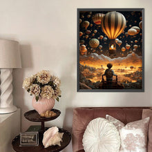 Load image into Gallery viewer, Boy Watching A Hot Air Balloon 40*50CM(Picture) Full Round Drill Diamond Painting
