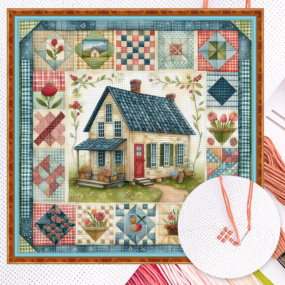 Cabin - Full 11CT Counted Cross Stitch 50x50CM - Yishu