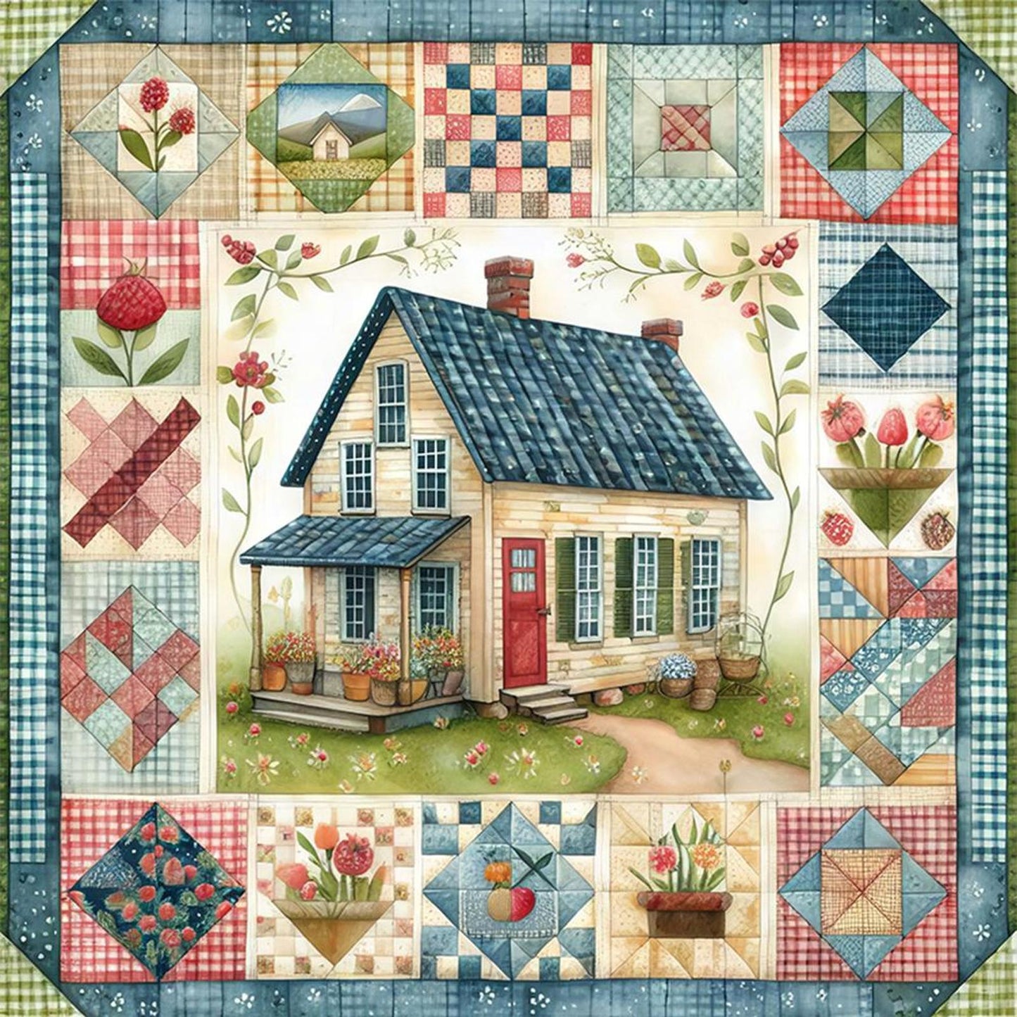 Cabin - Full 11CT Counted Cross Stitch 50x50CM - Yishu