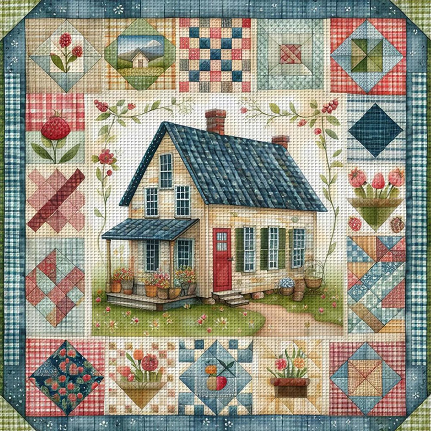 Cabin - Full 11CT Counted Cross Stitch 50x50CM - Yishu