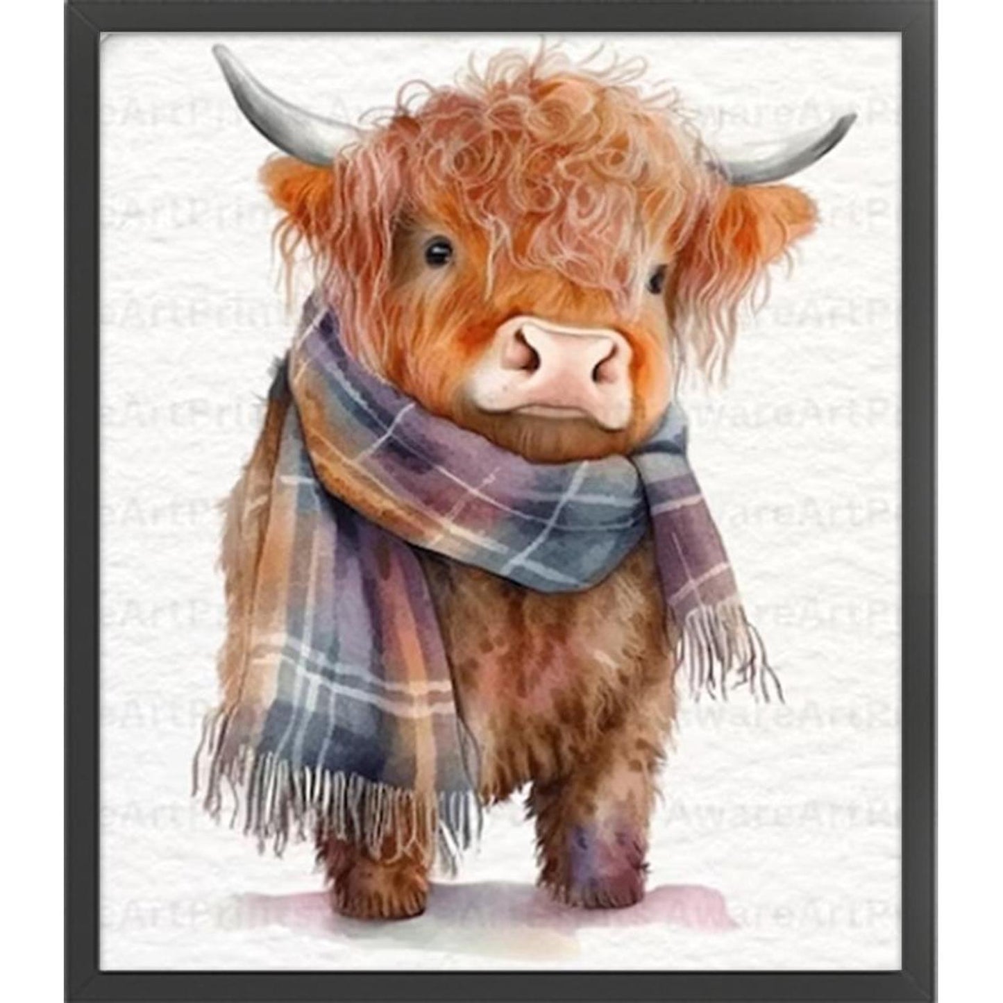 Cute Yak - Full 18CT Counted Cross Stitch 40x45CM - Huacan