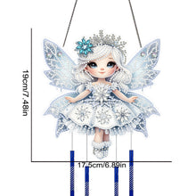 Load image into Gallery viewer, Acrylic 2D Flat DIY Winter Girl Diamond Painting Set Hanging Diamond Art Kits
