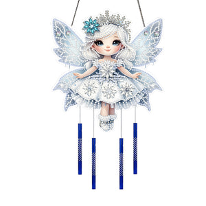 Acrylic 2D Flat DIY Winter Girl Diamond Painting Set Hanging Diamond Art Kits