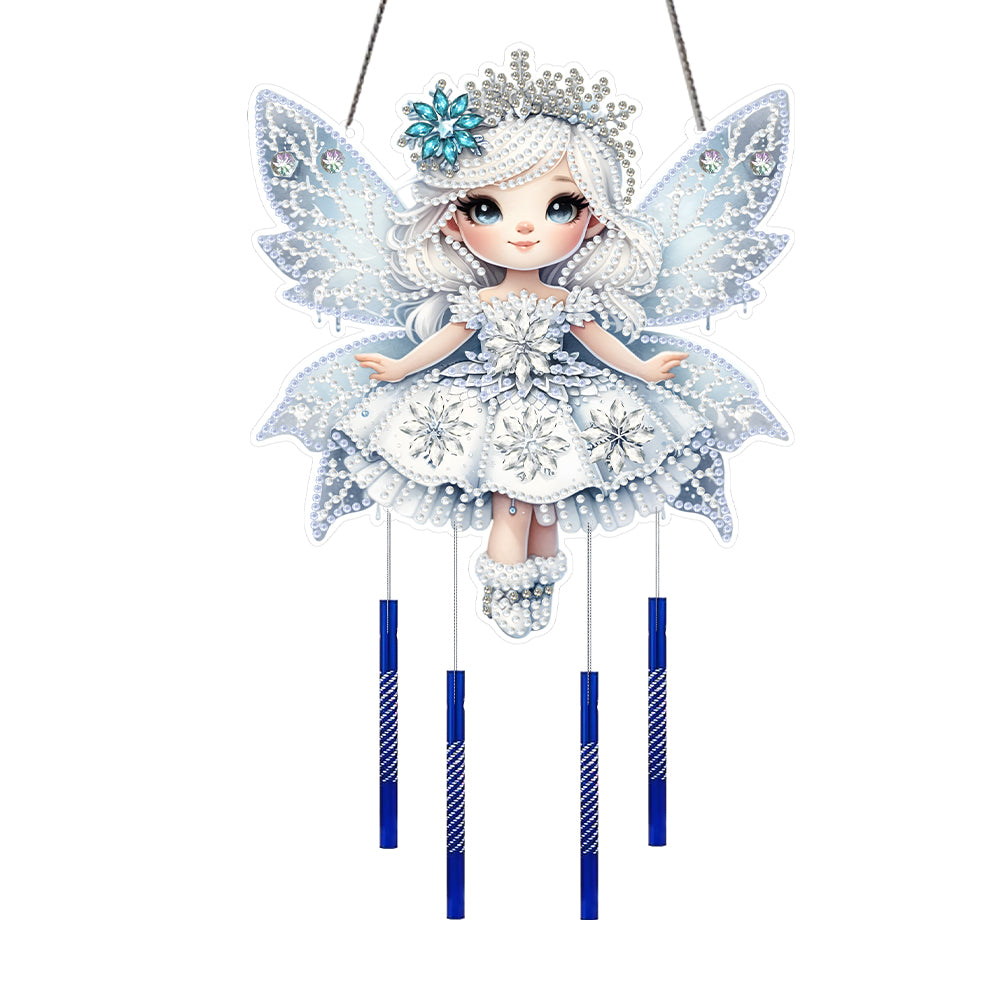 Acrylic 2D Flat DIY Winter Girl Diamond Painting Set Hanging Diamond Art Kits
