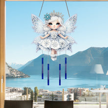 Load image into Gallery viewer, Acrylic 2D Flat DIY Winter Girl Diamond Painting Set Hanging Diamond Art Kits
