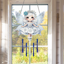 Load image into Gallery viewer, Acrylic 2D Flat DIY Winter Girl Diamond Painting Set Hanging Diamond Art Kits
