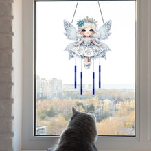 Load image into Gallery viewer, Acrylic 2D Flat DIY Winter Girl Diamond Painting Set Hanging Diamond Art Kits
