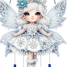 Load image into Gallery viewer, Acrylic 2D Flat DIY Winter Girl Diamond Painting Set Hanging Diamond Art Kits
