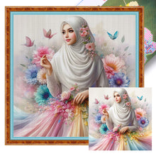 Load image into Gallery viewer, Yishu - Muslim Girl - 45*45CM 11CT 3 Stamped Cross Stitch
