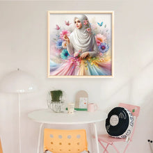 Load image into Gallery viewer, Yishu - Muslim Girl - 45*45CM 11CT 3 Stamped Cross Stitch
