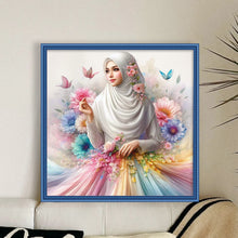 Load image into Gallery viewer, Yishu - Muslim Girl - 45*45CM 11CT 3 Stamped Cross Stitch
