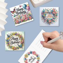 Load image into Gallery viewer, 4PCS DIY Diamond Art Greeting Cards for Festivals and Celebrations (Birthday )
