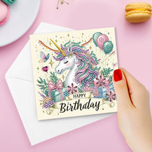 Load image into Gallery viewer, 8PCS DIY Diamond Art Greeting Cards for Festivals and Celebrations (Birthday)
