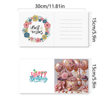 Load image into Gallery viewer, 8PCS DIY Diamond Art Greeting Cards for Festivals and Celebrations (Birthday)
