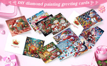 Load image into Gallery viewer, 12PCS DIY Diamond Art Greeting Cards for Festivals and Celebrations (Christmas)
