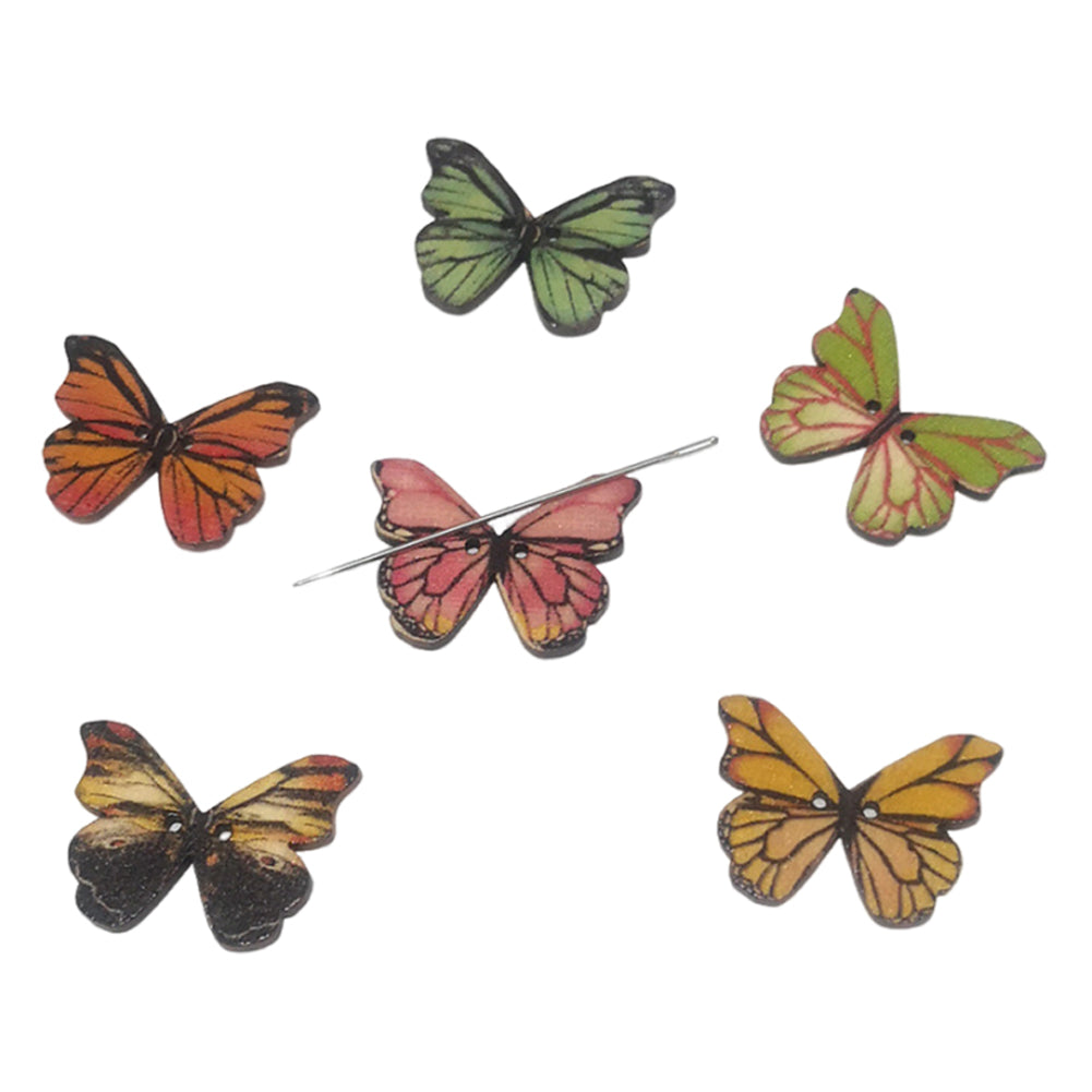 Cute Needle Holder Magnetic Needle Keeper Nanny Refrigerator Sticker (Butterfly)