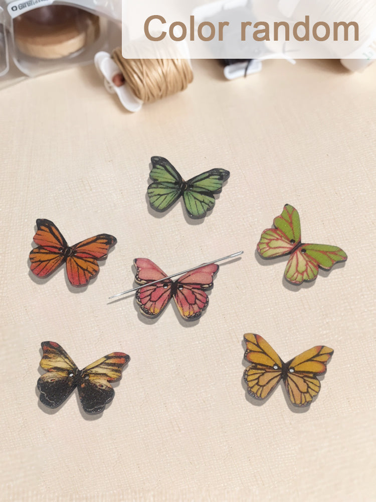 Cute Needle Holder Magnetic Needle Keeper Nanny Refrigerator Sticker (Butterfly)
