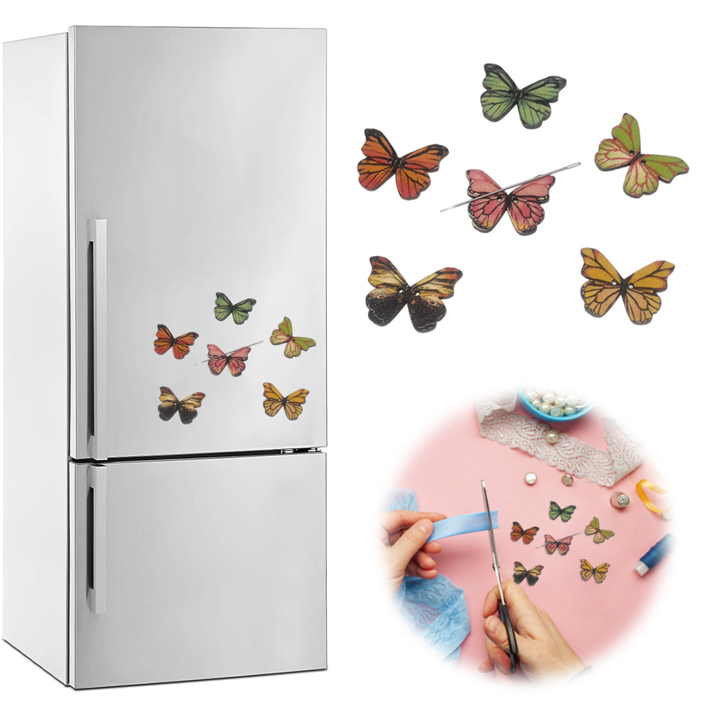 Cute Needle Holder Magnetic Needle Keeper Nanny Refrigerator Sticker (Butterfly)