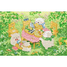Load image into Gallery viewer, Spring Brand - Little White Bear - Picnic - 85*60CM 11CT 3 Stamped Cross Stitch
