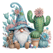 Load image into Gallery viewer, Gnome With Flowers 30*30CM(Canvas) Partial Special Shaped Drill Diamond Painting
