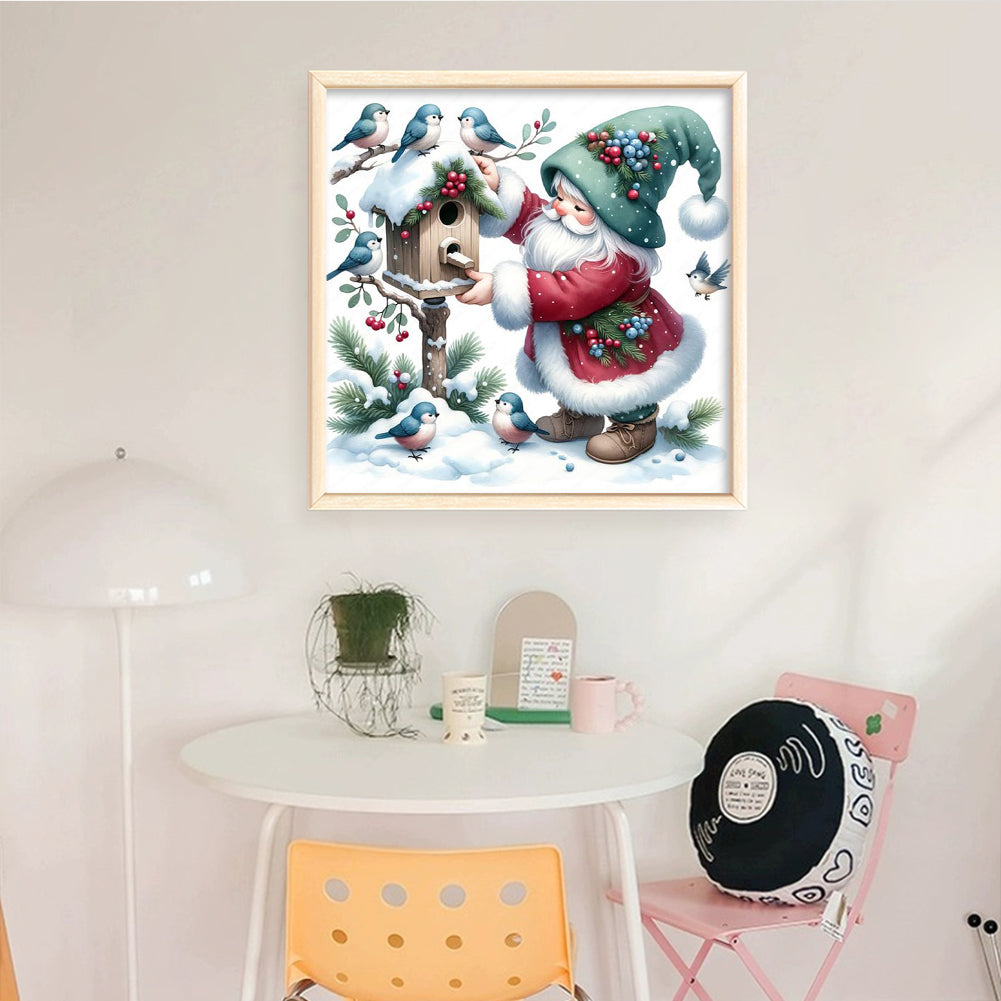 Goblin And Bird - Full 11CT Stamped Cross Stitch 40x40CM - Yishu