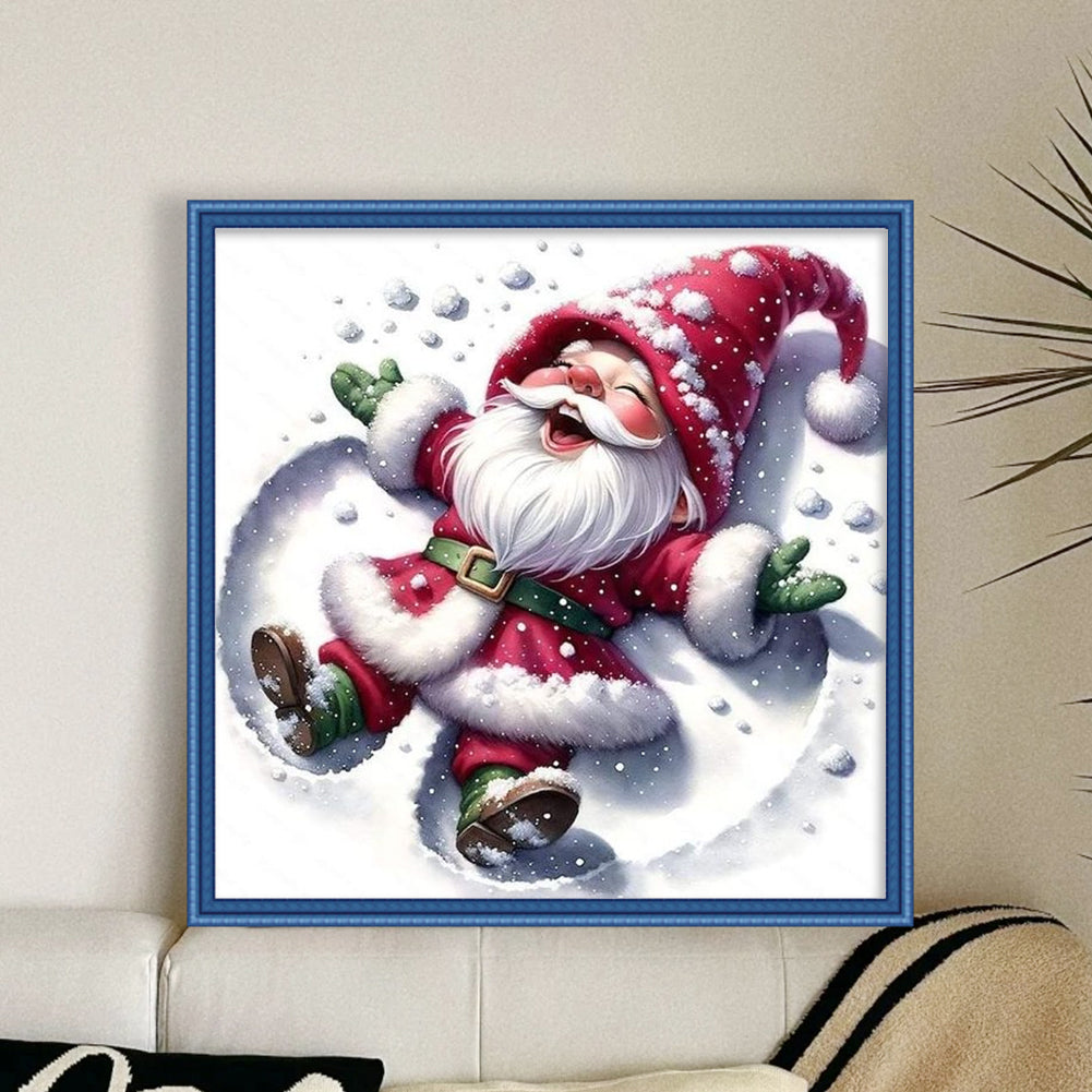 Lying Goblin - Full 11CT Stamped Cross Stitch 40x40CM - Yishu