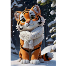 Load image into Gallery viewer, Huancan - Cute Tiger - 40*60CM 11CT 3 Stamped Cross Stitch
