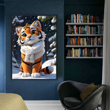 Load image into Gallery viewer, Huancan - Cute Tiger - 40*60CM 11CT 3 Stamped Cross Stitch
