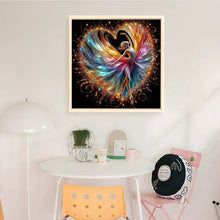 Load image into Gallery viewer, Yishu - Girl With Colorful Heart Skirt - 45*45CM 11CT 3 Stamped Cross Stitch
