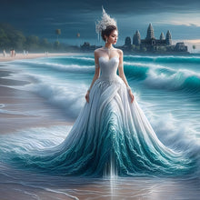 Load image into Gallery viewer, Girl With A Fancy Skirt 40*40CM(Canvas) Full Round Drill Diamond Painting
