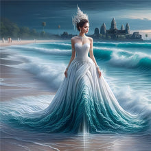 Load image into Gallery viewer, Girl With A Fancy Skirt 40*40CM(Canvas) Full Round Drill Diamond Painting
