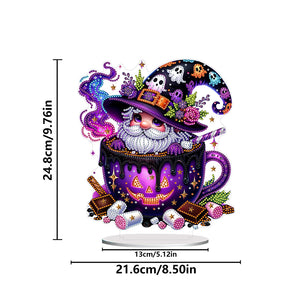 Acrylic Special Shaped Halloween Table Top Diamond Painting Ornament Kits (C)