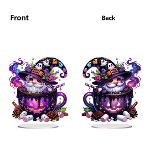 Acrylic Special Shaped Halloween Table Top Diamond Painting Ornament Kits (C)