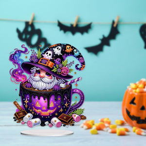 Acrylic Special Shaped Halloween Table Top Diamond Painting Ornament Kits (C)