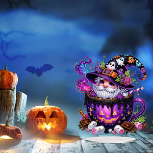 Acrylic Special Shaped Halloween Table Top Diamond Painting Ornament Kits (C)