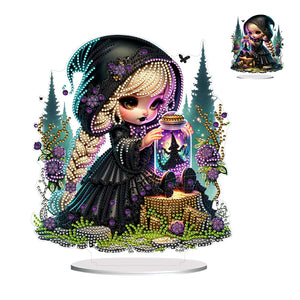 Acrylic Special Shaped Halloween Table Top Diamond Painting Ornament Kits (L)