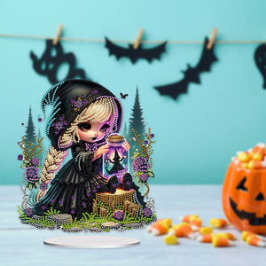 Acrylic Special Shaped Halloween Table Top Diamond Painting Ornament Kits (L)