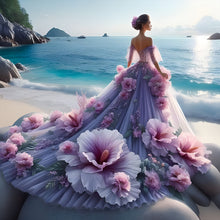 Load image into Gallery viewer, Girl With A Fancy Skirt 40*40CM(Canvas) Full Round Drill Diamond Painting
