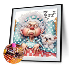 Load image into Gallery viewer, Cute Grandma 30*30CM(Canvas) Partial Special Shaped Drill Diamond Painting
