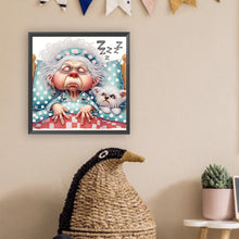 Load image into Gallery viewer, Cute Grandma 30*30CM(Canvas) Partial Special Shaped Drill Diamond Painting
