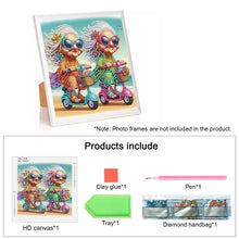 Load image into Gallery viewer, Funny Old Lady 30*30CM(Canvas) Partial Special Shaped Drill Diamond Painting
