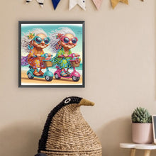 Load image into Gallery viewer, Funny Old Lady 30*30CM(Canvas) Partial Special Shaped Drill Diamond Painting
