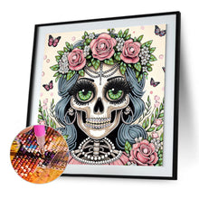 Load image into Gallery viewer, Wan Halloween Skeleton Beauty 40*40CM(Canvas) Partial Special Shaped Drill Diamond Painting
