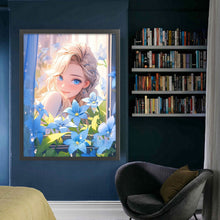 Load image into Gallery viewer, Yishu - Girl And Flowers By The Window - 50*65CM 11CT 3 Stamped Cross Stitch
