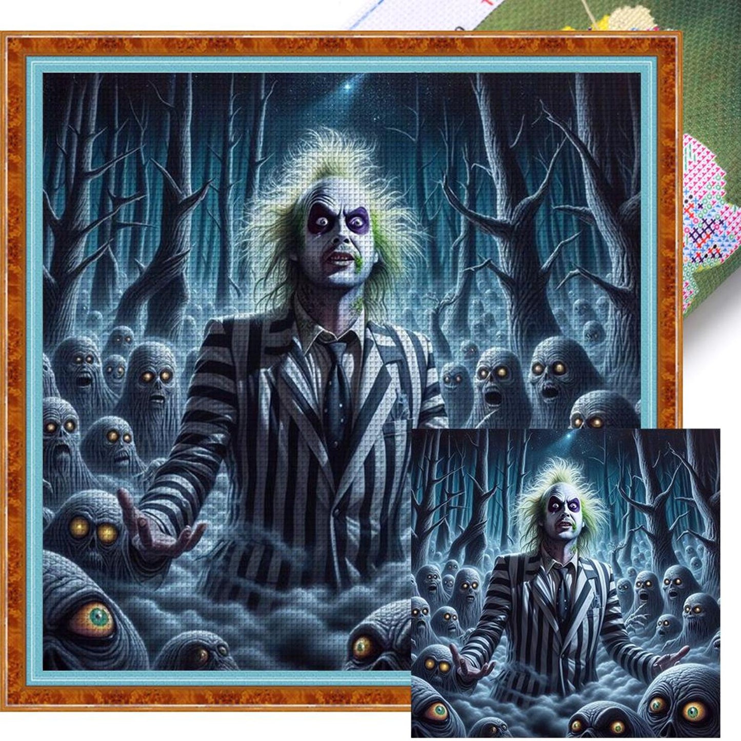 Horror Figure - Full 11CT Stamped Cross Stitch 50x50CM - Huacan