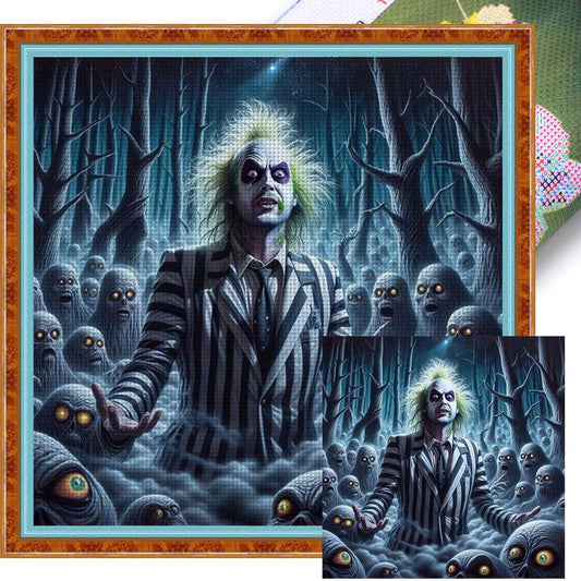 Horror Figure - Full 11CT Stamped Cross Stitch 50x50CM - Huacan