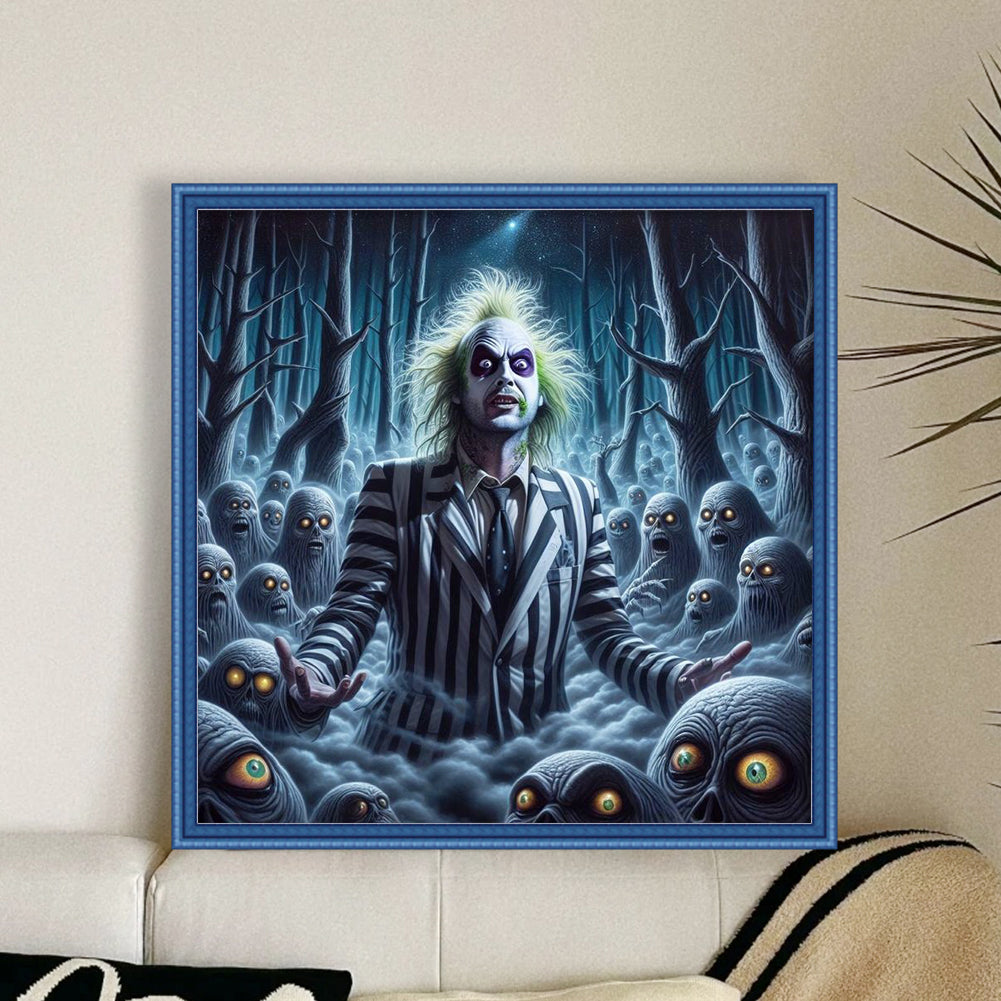 Horror Figure - Full 11CT Stamped Cross Stitch 50x50CM - Huacan